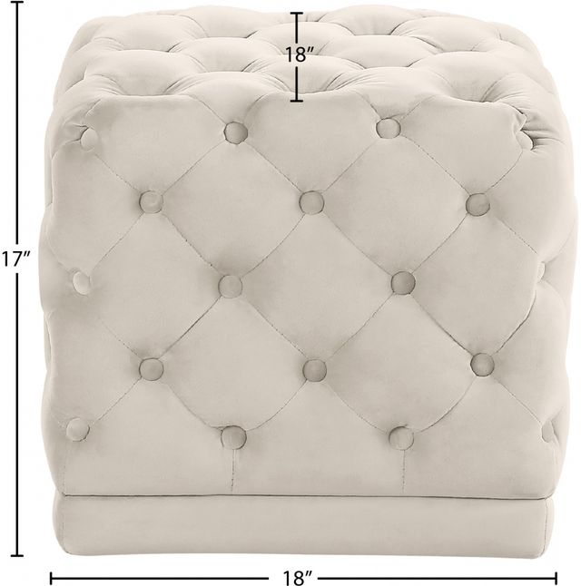 Meridian Furniture Stella Cream Stool-1