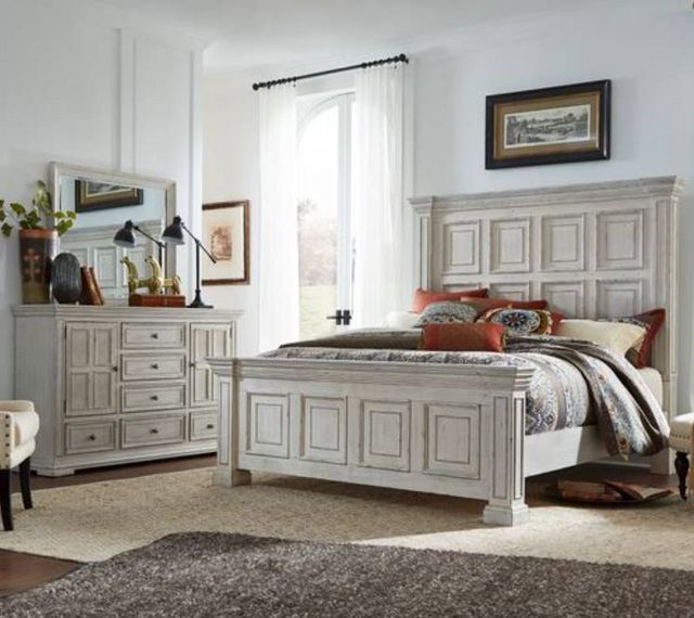 Liberty Furniture Big Valley 3-Piece Whitestone Queen Bedroom Set