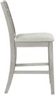New Classic® Home Furnishings Pascal Driftwood Gray Ladderback Counter Dining Chair-4