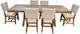 Legends Home Harvest Velvet Gray Trestle Dining Table-3