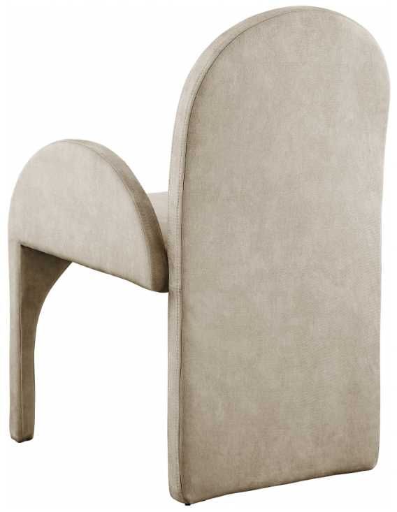 Meridian Furniture Summer Stone Velvet Dining Arm Chair-2
