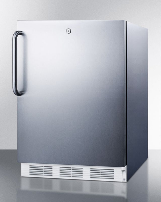 Accucold® 24" 3.5 Cu. Ft. Stainless Steel Upright Freezer-2