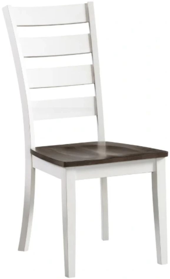 Intercon Kona Gray/White Ladder Back Dining Side Chair-0