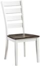 Intercon Kona Gray/White Ladder Back Dining Side Chair-0