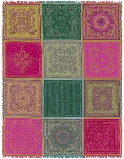 Surya Indira Multi-Color 50"x70" Throw Blanket-1