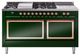 Ilve® Nostalgie II Noblesse 60'' Emerald Green Pro Style Dual Fuel Range with Copper Trim-0