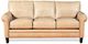 Campio Furniture Legacy Leather Brandy Beige Sofa-1