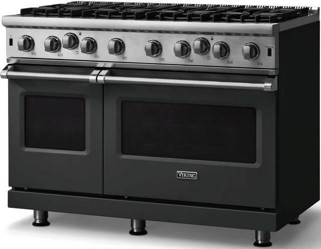 Viking® 5 Series 48” Antique Bronze Pro Style Liquid Propane Gas Range-2