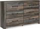 Signature Design by Ashley® Drystan 5-Piece Brown Rustic Full Panel Bed Set-2