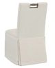 Fairfield® Customizable Entree Dining Pull Short Back Skirted Dining Chair with Mica Legs and Buttons-3