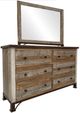International Furniture Direct Antique Multi-Colored Dresser-1