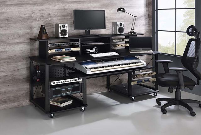 ACME Furniture Megara Black Music Desk-1