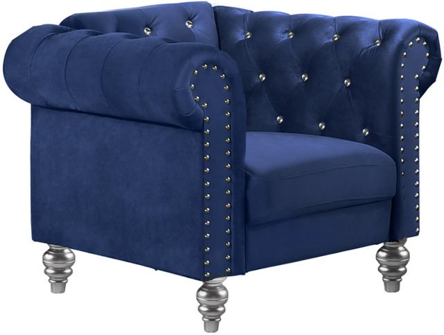 New Classic® Home Furnishings Emma Blue Crystal Chair-0