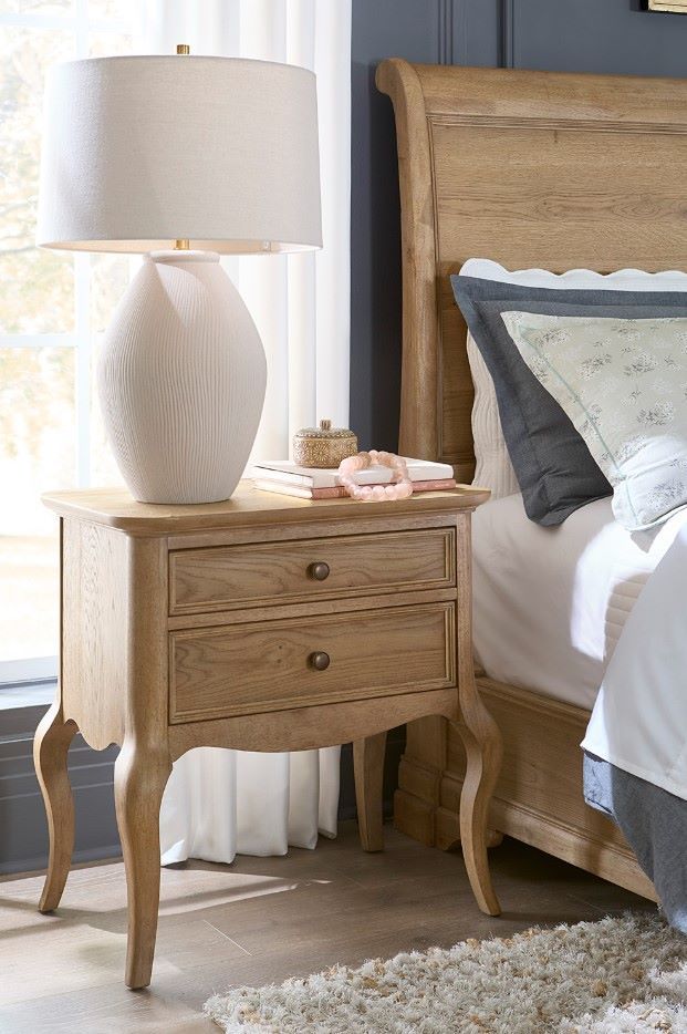 aspenhome® Chateau Philippe Cognac Cabriole Nightstand-1