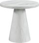 Elements International Bellini White Round Occasional End Table-0