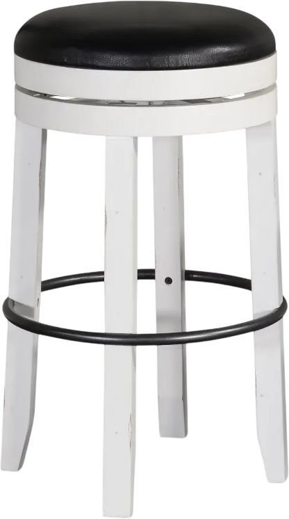 Sunny Designs™ Carriage House European Cottage 30" Swivel Stool with Cushion Seat-0