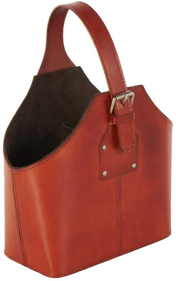 Deco Marche Brown Handmade 2-Bottle Wine Holder with Carrying Handle-0