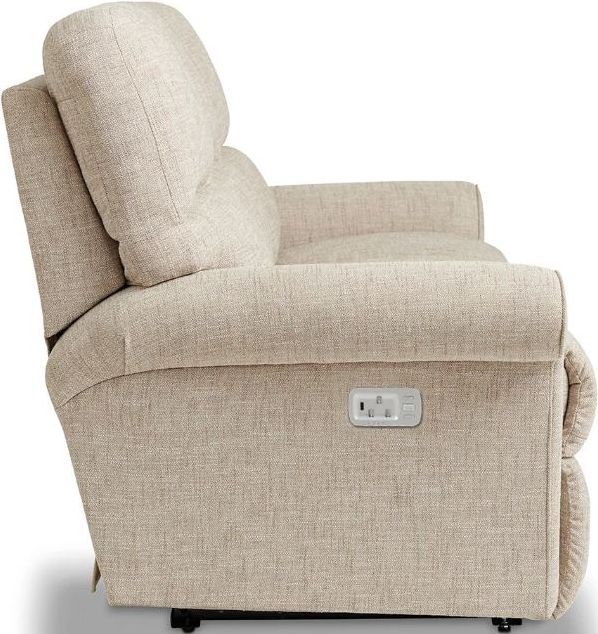 La-Z-Boy® Robin Taupe Power Reclining Sofa with Headrest-4