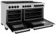 ZLINE Autograph Edition 60" Satin Stainless Steel Pro Style Dual Fuel Range-4