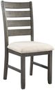 Elements International Sawyer 7-Piece Cream/Smokey Dark Ash Dining Set-2