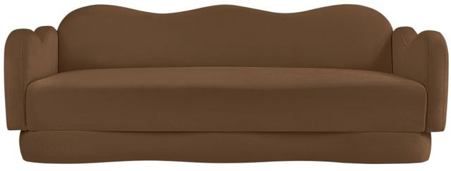 Meridian Furniture Bloom Saddle Velvet Upholstered Sofa-1