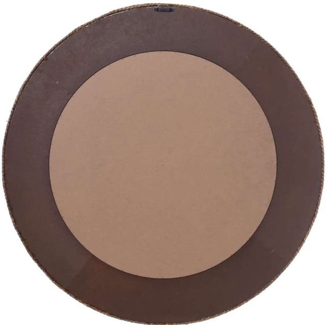 Stylecraft Chrome/White Washed Round Wall Mirror-2
