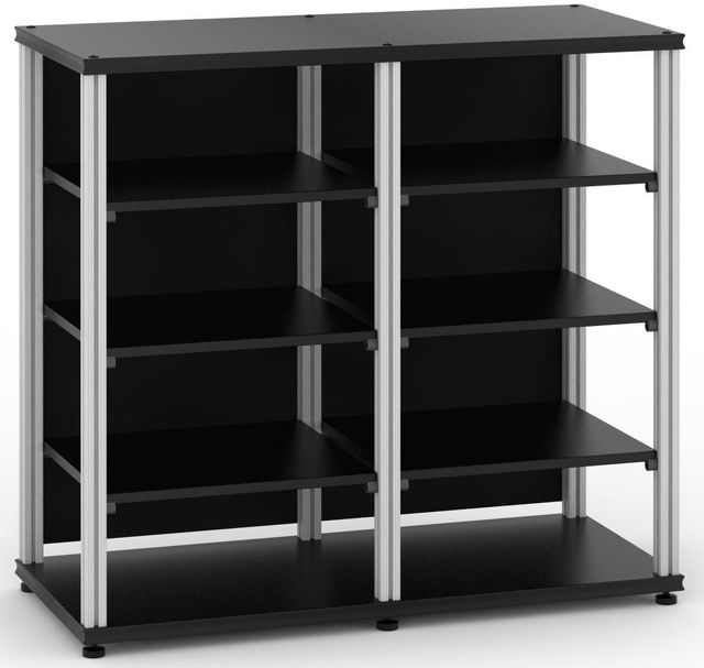 Salamander Designs® Synergy Twin 40 AV Cabinet-Black/Aluminum-0