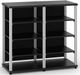 Salamander Designs® Synergy Twin 40 AV Cabinet-Black/Aluminum-0