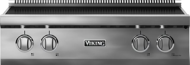 Viking 5 Series 30” Stainless Steel 4-Burner Induction Rangetop with Polished Chrome Trim-0