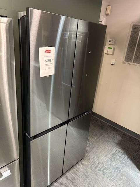 Samsung Bespoke 36" 23 Cu. Ft. Fingerprint Resistant Stainless Steel Counter Depth French Door Refrigerator-0