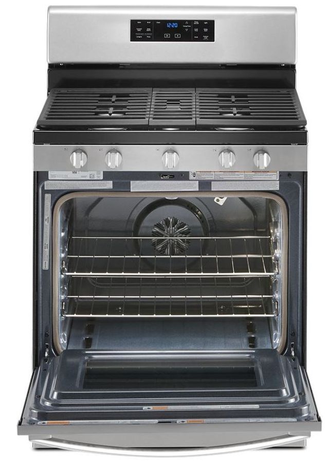 Whirlpool® 30" Stainless Steel Free Standing Gas Range-3