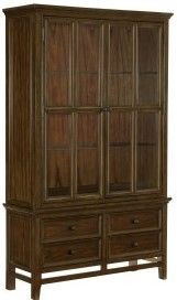 Mazin Furniture Frazier Park Brown Cherry Buffet & Hutch-1