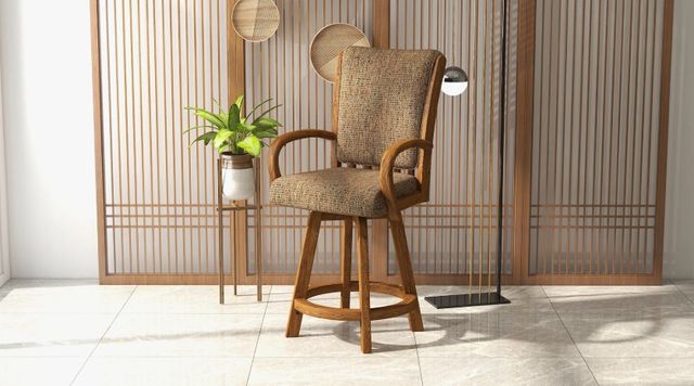 Chromcraft Customizable Baylor Counter Height Swivel Dining Stool-1