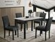 Crown Mark Resia Marble Top Dining Table with Black Base-1