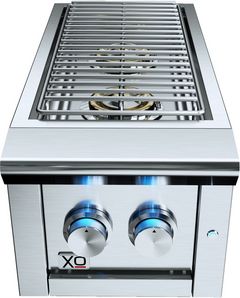 XO 13" Stainless Steel Liquid Propane Double Side Burner