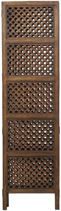 Deco Marche Brown 80" Room Panel Screen Divider-1