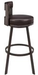 Armen Living Flynn Chocolate/Java 30'' Bar Stool-1