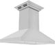 ZLINE 42" Stainless Steel Island Mounted Range Hood with CrownSound® Bluetooth Speakers-3
