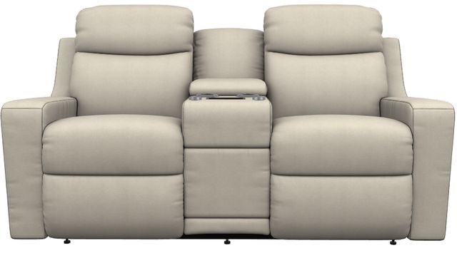 La-Z-Boy® Emmons Natural Power Reclining Loveseat with Console, Headrest, and Lumbar-1