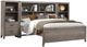 Homelegance® Woodrow 3-Piece Gray Full Bookcase Bed-5