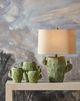Currey & Company Cactus 3-Piece Antiqued Green Vase Set-4