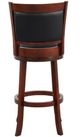 Homelegance® Shapel Black/Dark Cherry Swivel Pub Height Chair-4