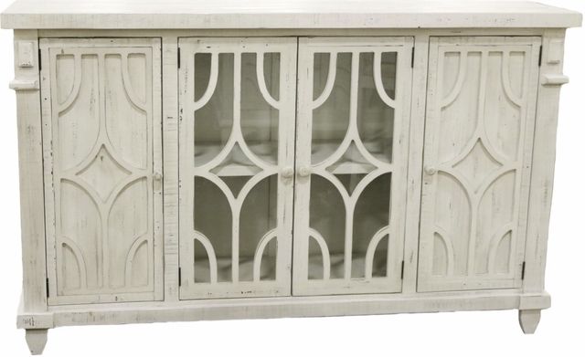 Million Dollar Rustic Nero White 4 Door Console Table-0