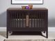 International Furniture Direct Autumn Chocolate Brown/Plum Console-1