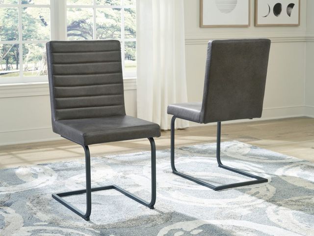 Signature Design by Ashley® Strumford Gray/Black Dining Chair-3