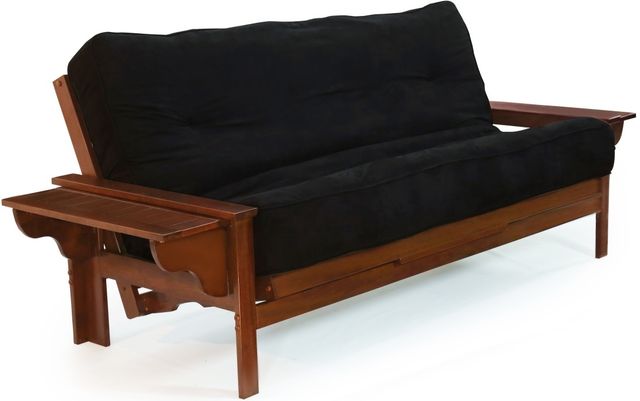 Night & Day Furniture™ Seattle Black Walnut Queen Moon Glider Futon-1
