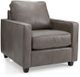 Decor-Rest® Furniture LTD 3855 Gray Leather Chair-0