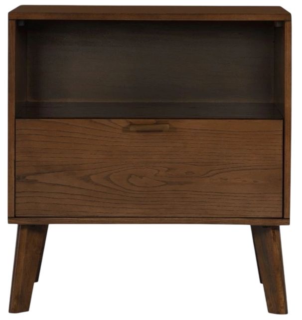 Linon Hudson Walnut Nightstand-2