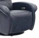 Fornirama 90 Blue Power Swivel Rocker Recliner with Power Adjustable Headrest-2