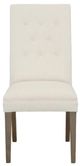 Fairfield® Customizable Entree Dining Straight Tall Back Side Chair with Mica Legs and Buttons-1